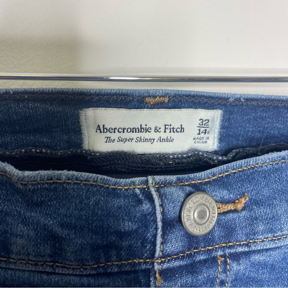 Abercrombie & Fitch Maternitu The Super Skinny Ankle Jeans Size 32 / 14 - Picture 2 of 5